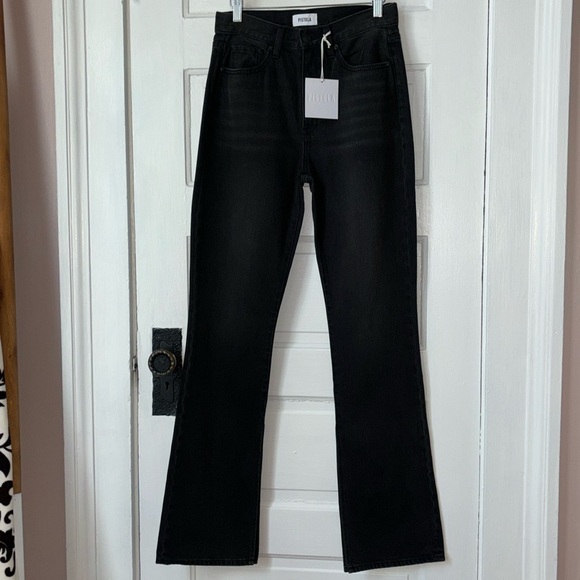 PISTOLA ALEXA HIGH RISE FLARE JEANS WITH SLIT - Picture 3 of 14